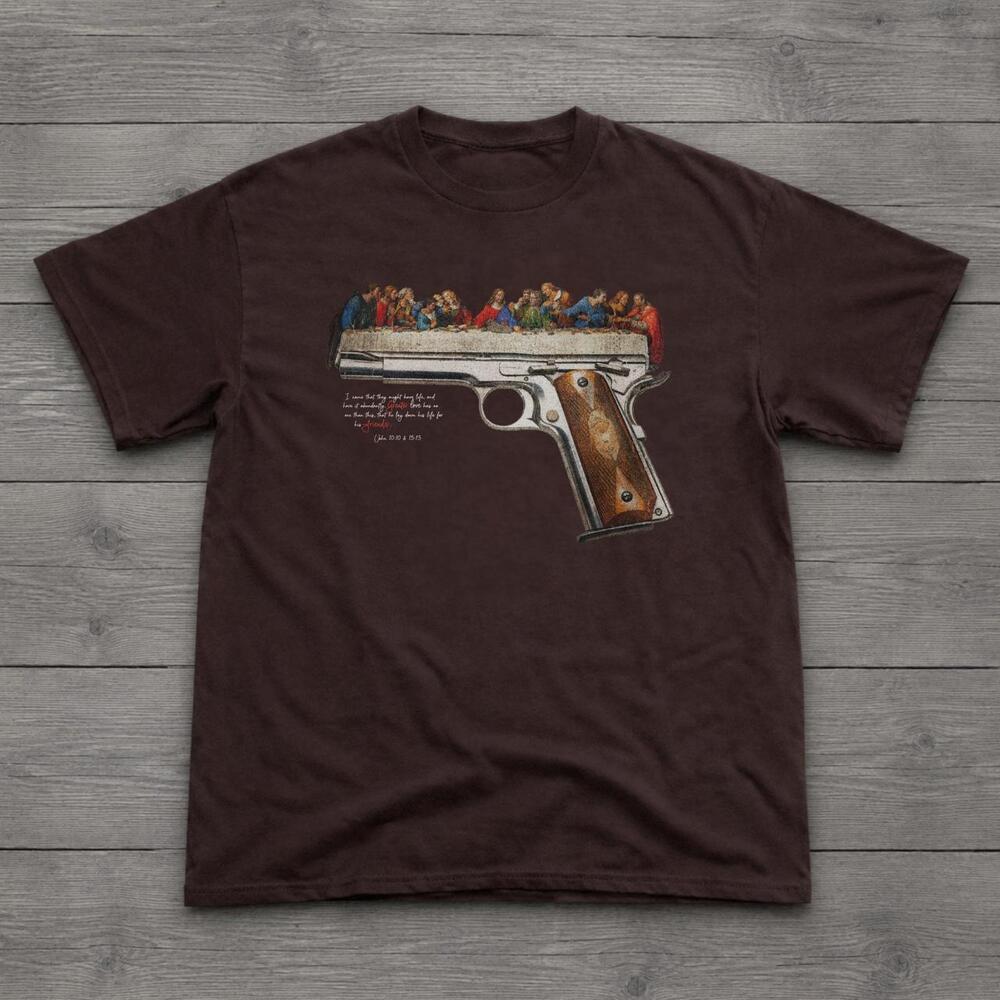 Brown The Last Supper Graphic Tee
